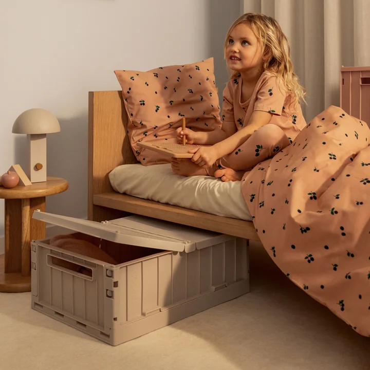 LIEWOOD - Weston Boîte à literie avec roulettes, L, sandy