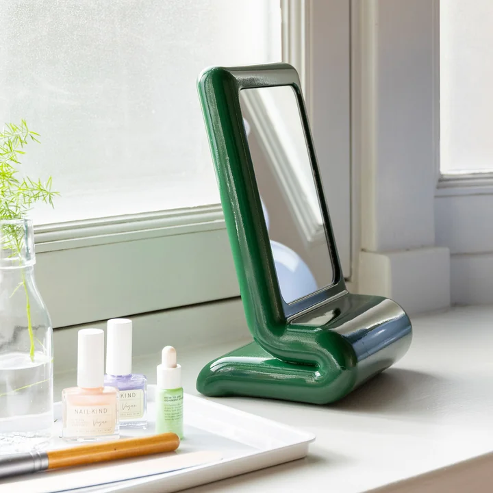 & klevering - Vanity Miroir de courtoisie, vert