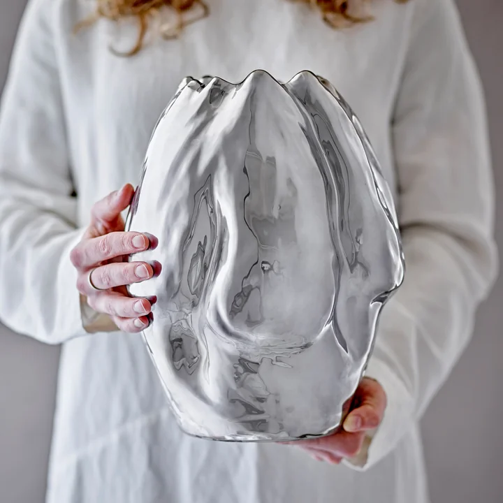 Bloomingville - Bobby Vase, argent