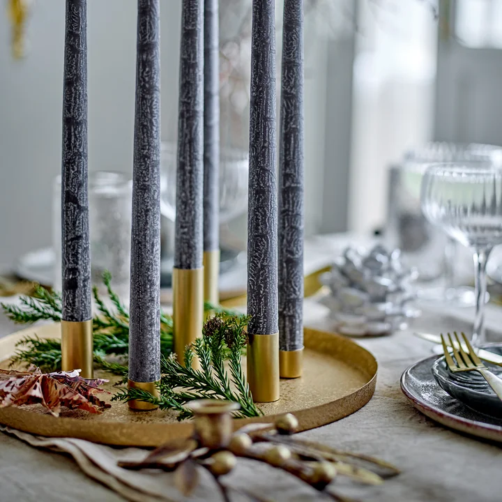 Bloomingville - Maxime Bougeoir, Ø 30 x H 8 cm, doré