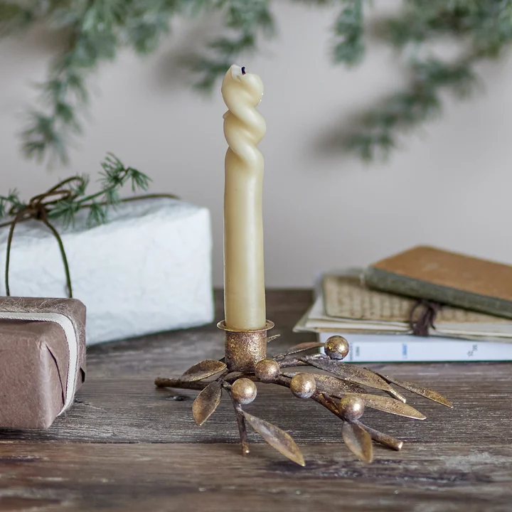 Bloomingville - Mirabel Bougeoir, 18 x 5 x 13 cm, doré