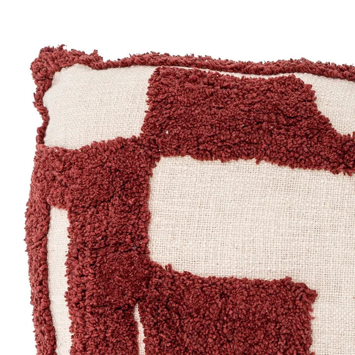 Bloomingville - Olica Coussin 60 x 40 cm, rouge