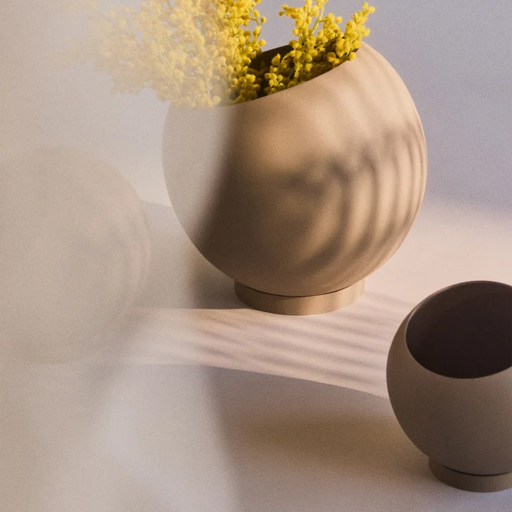 AYTM - Globe Pot de fleurs, taupe