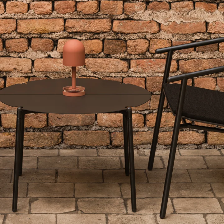 AYTM - Luceo Portable LED lampe à accu, Ø 9,9 x H 24 cm, ginger bread