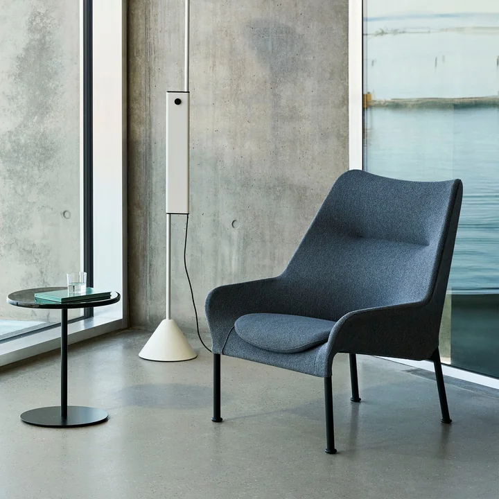 HAY - O2 Fauteuil lounge, noir / gris (Lift)