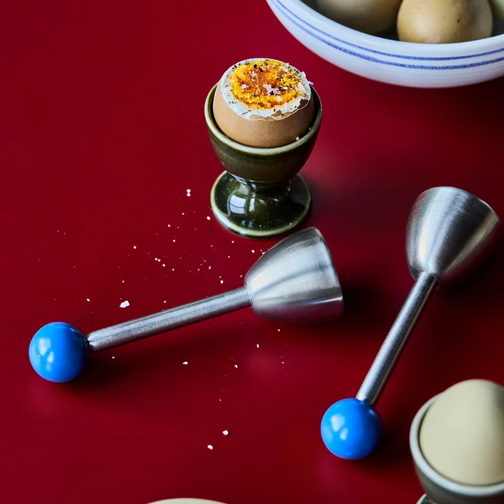 Nicolas Vahé - Egg ouvre-œufs, H 13 cm, bleu