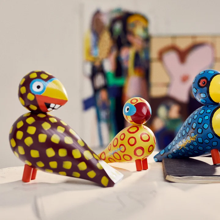 Kay Bojesen - Oiseau chanteur x Leif Sylvester 2025, H 20 cm, Laughing Bird, multicolore