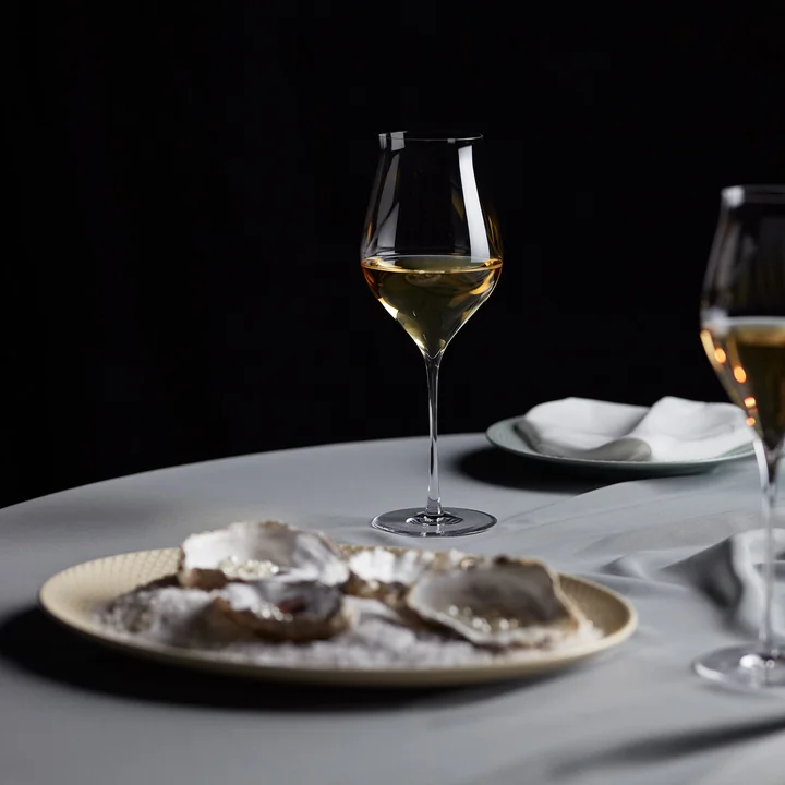 Lyngby Porcelæn - Rhombe Earth plat de service ovale, marble