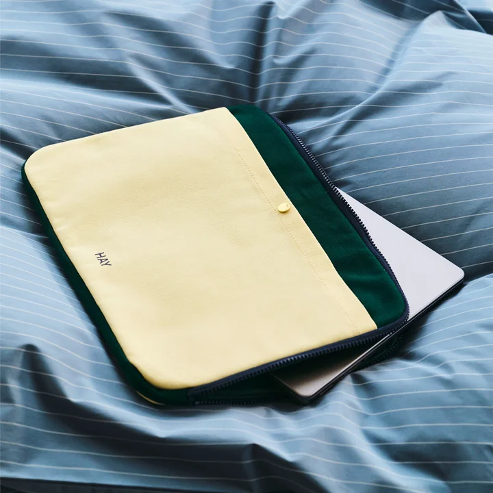 HAY - Multi Laptop Cover, 34,5 x 26 cm, soft yellow multi