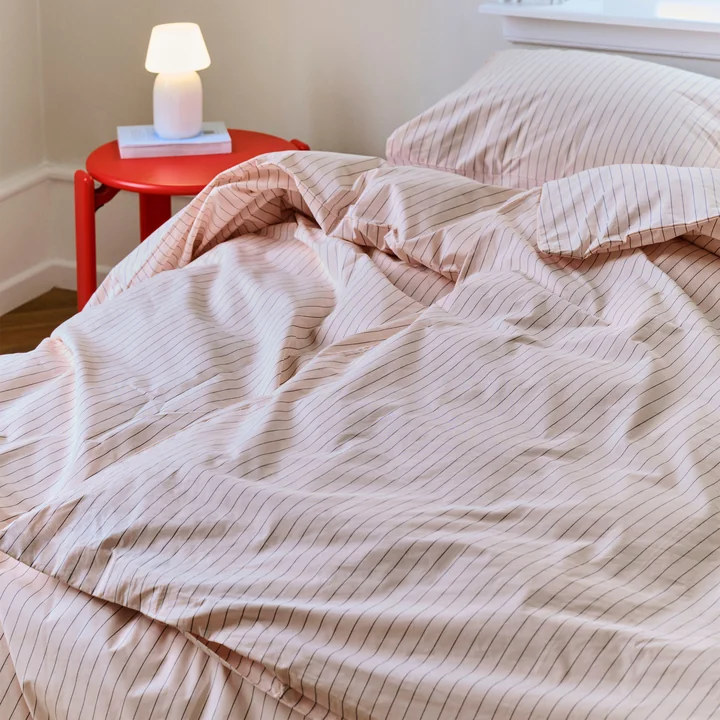 HAY - Fineline Housse de couette, 200 x 135 cm, soft pink