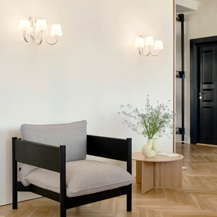 HAY - Apollo Applique murale, verre blanc opalin