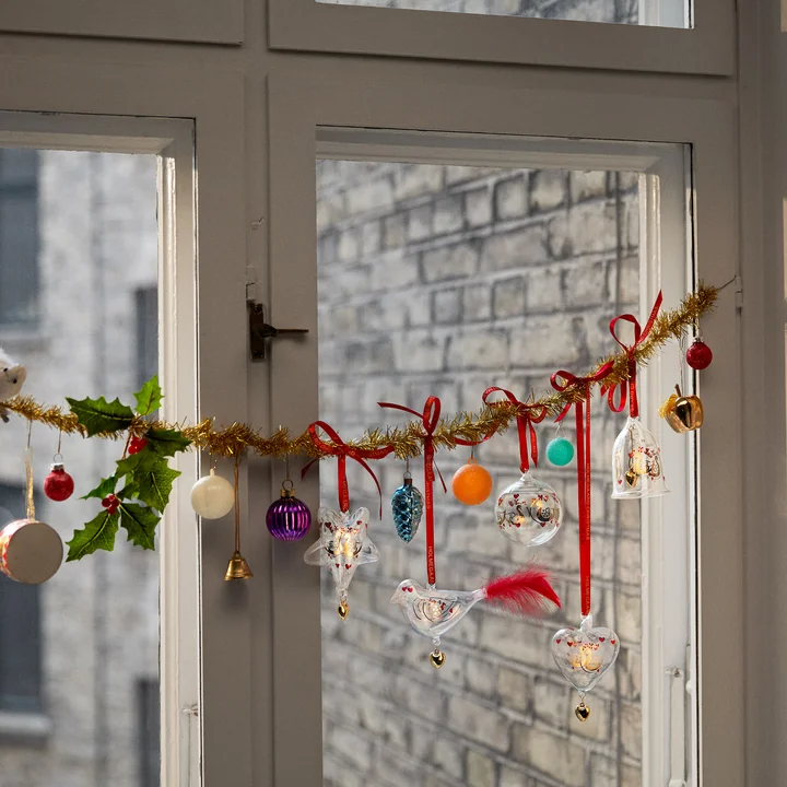 Holmegaard - Ann-Sofi Romme Christmas Bird, small / clair (2025)