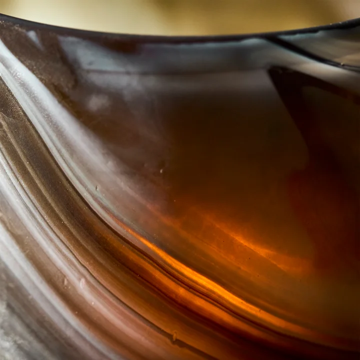 House Doctor - Kae porte-bougie à chauffe-plat, brun