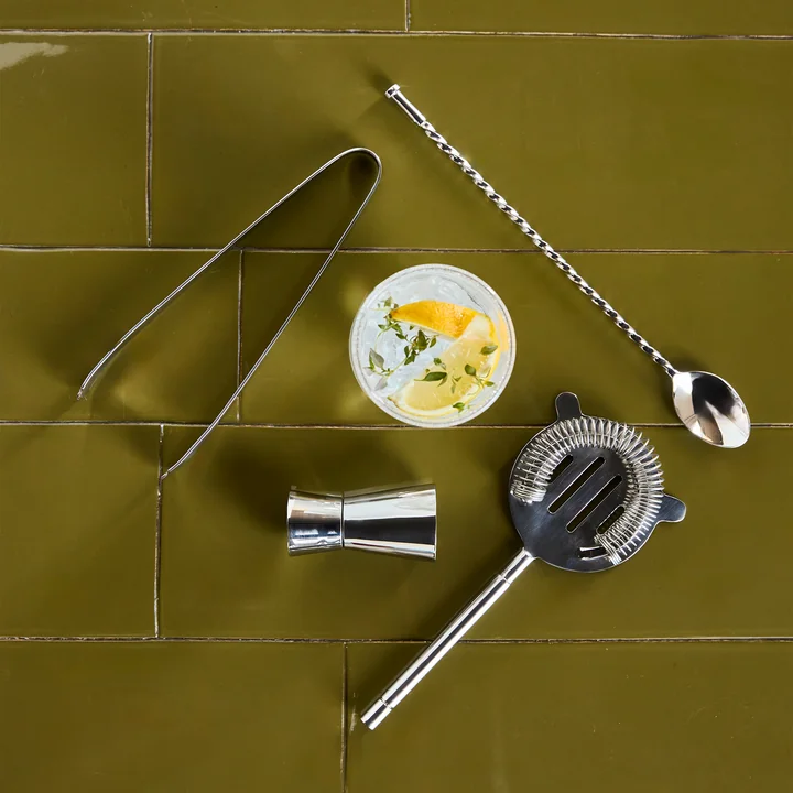 House Doctor - Kett Bar-Set, argent-finish (set de 4)