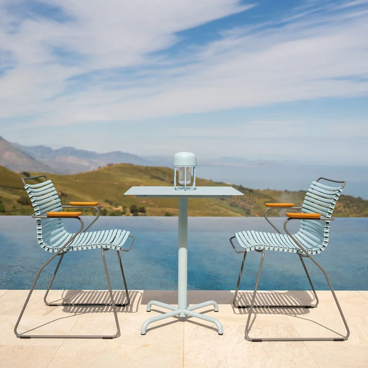 HOUE - CLICK Outdoor Dining Chaise à accoudoirs avec dossier bas