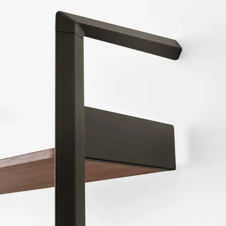 & Tradition - Rombe Étagère, placage noyer anthracite