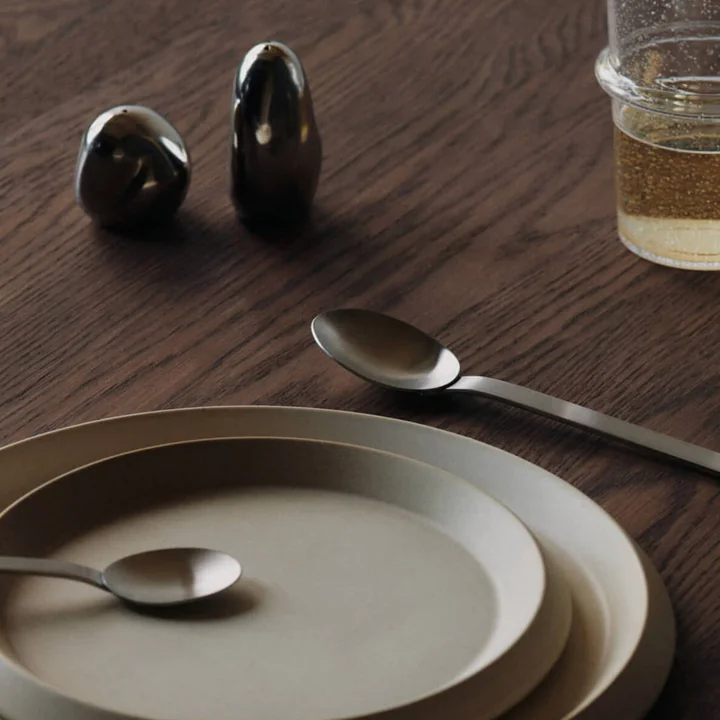 Ferm Living - Orevo Salière et poivrière, acier inoxydable (lot de 2)