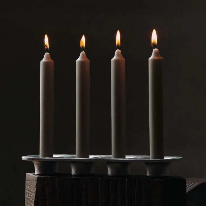 Ferm Living - Soothe 4 Porte-bougies, aluminium