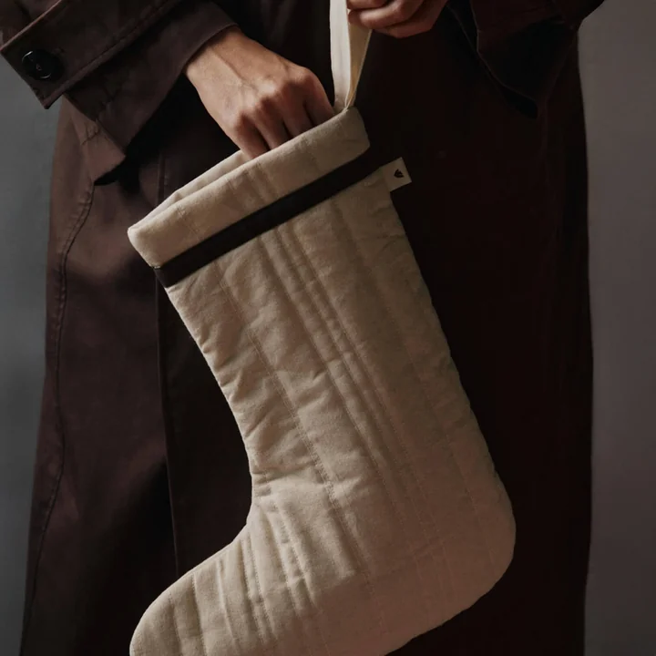 Ferm Living - Vari Chaussette de Noël, nature