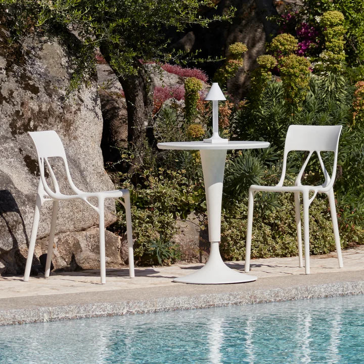 Kartell - A.I. Lite Chaise, blanc