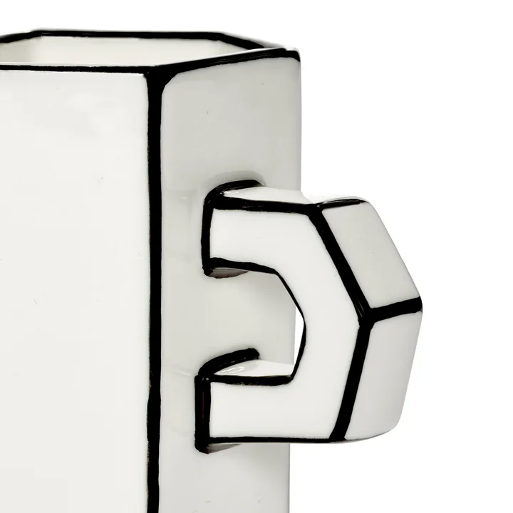 Serax - Carte Blanche Double tasse à expresso, blanc / noir