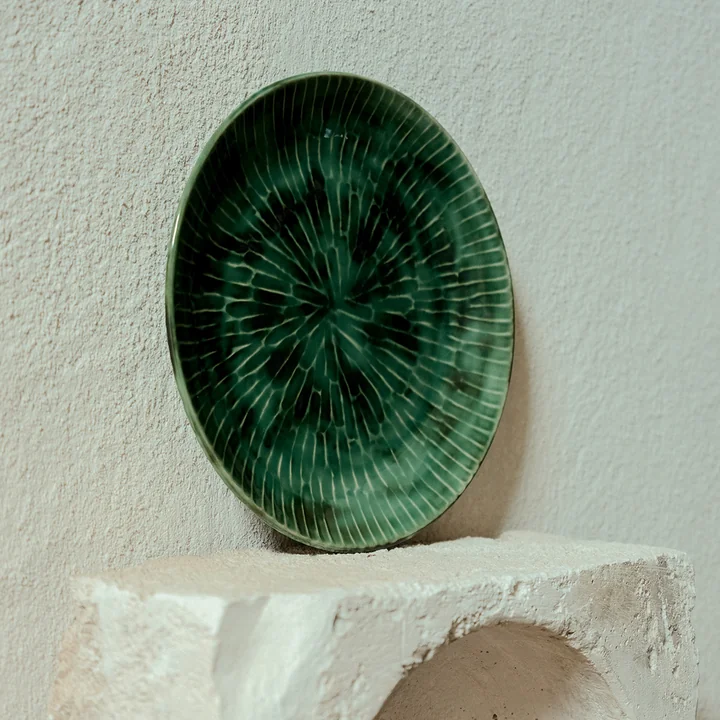 Serax - Verde Lanza Assiette L, vert (set de 4)