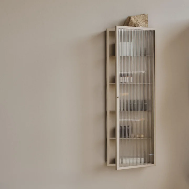 Ferm Living - Haze Armoire murale, 35 x 100 cm, verre / cachemire