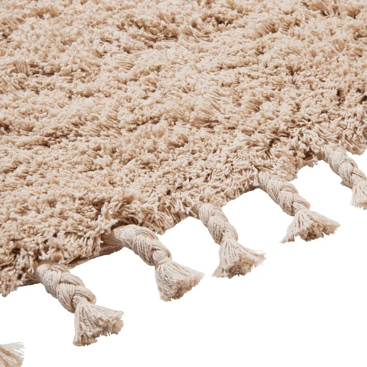 Ferm Living - Amass Tapis à poils longs, blanc cassé