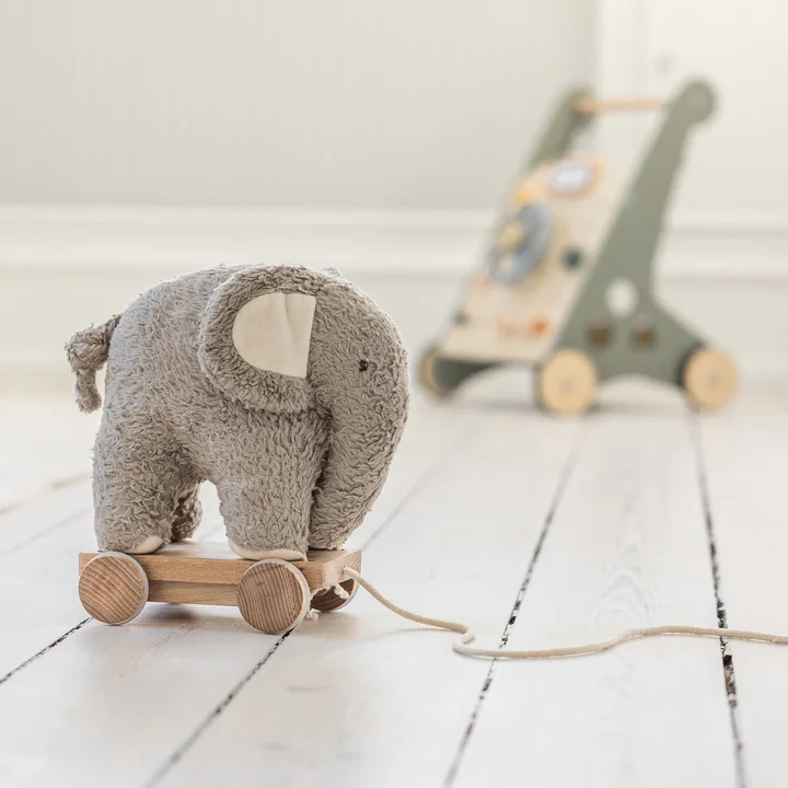Sebra - Peluche à tirer Fanto l'éléphant, gris