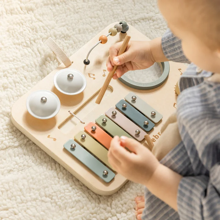 Sebra - Tableau d'activités Musique, multicolore