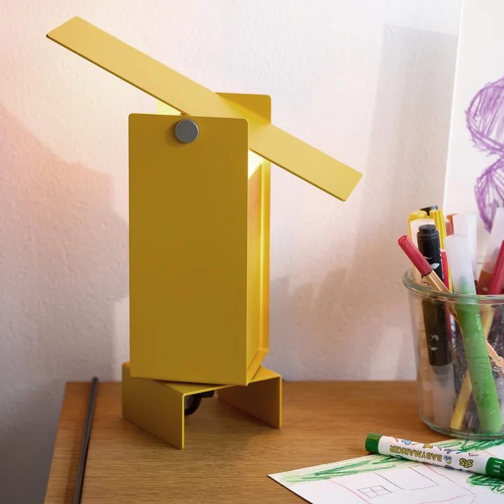 Moebe - Pivoting lampe de table, jaune