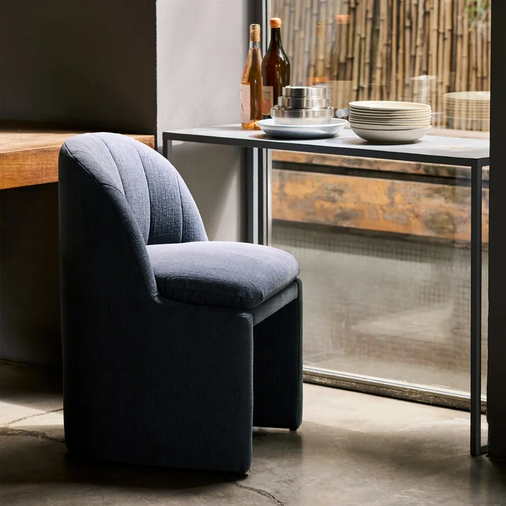 & Tradition - Loafer SC106 Dining Chair, gris (Tissu Kvadrat Cifrado 0771)
