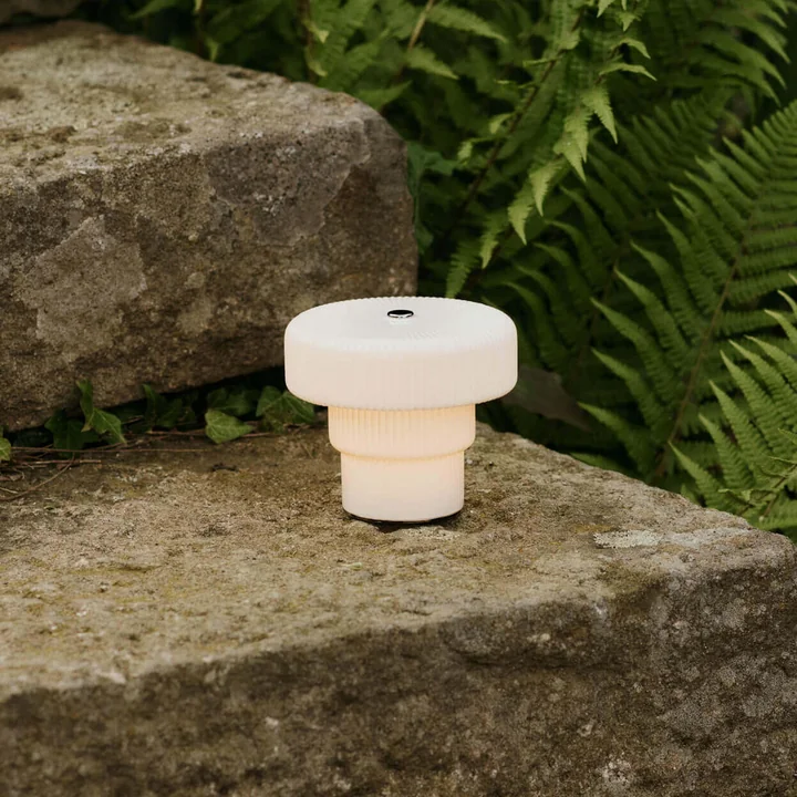 Ferm Living - Ripple Lampe LED à accu, blanche