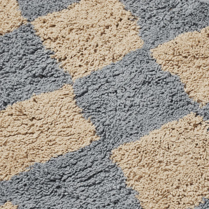 Ferm Living - Mara Tapis pour enfants, 150 x 80 cm, mist blue / warm sand