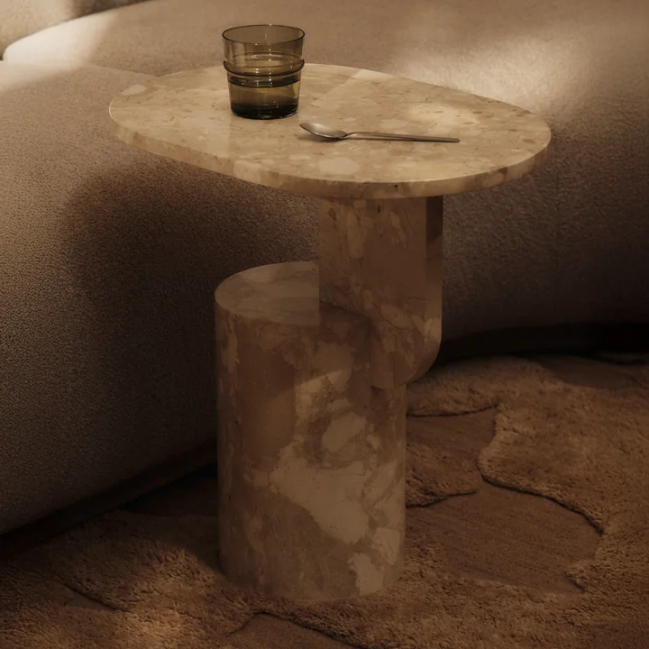 Ferm Living - Insert table d'appoint, sable (marbre)