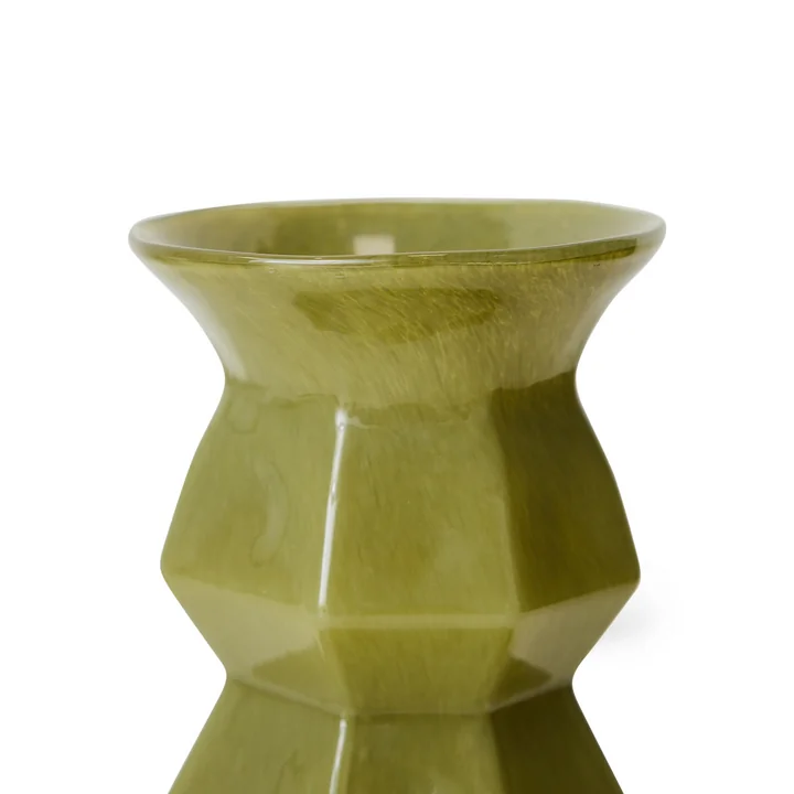 HKliving - Silhouette Vase en verre, vert