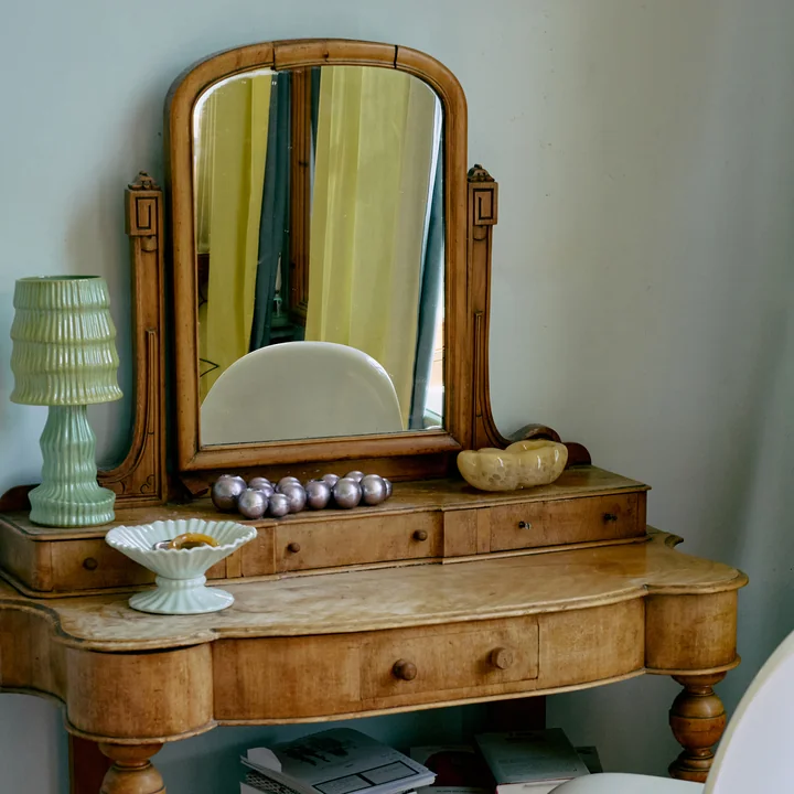 HKliving - Coupe en verre, oyster