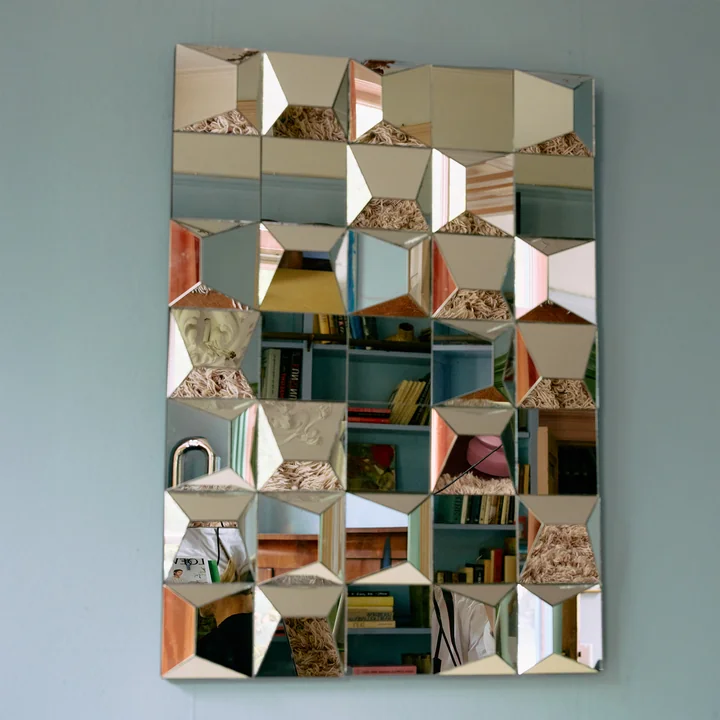 HKliving - Relief Miroir mural, 60 x 85 cm
