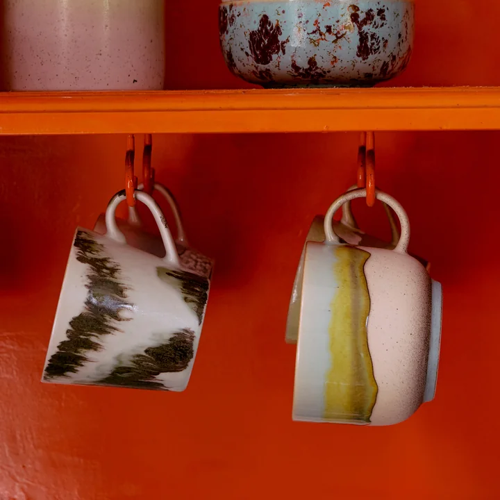 HKliving - 70's Tasse à thé, 425 ml, glint