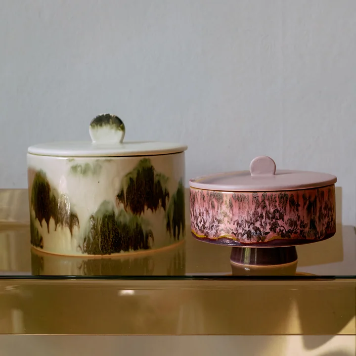 HKliving - 70's Boîte à biscuits 1,65 l, tide