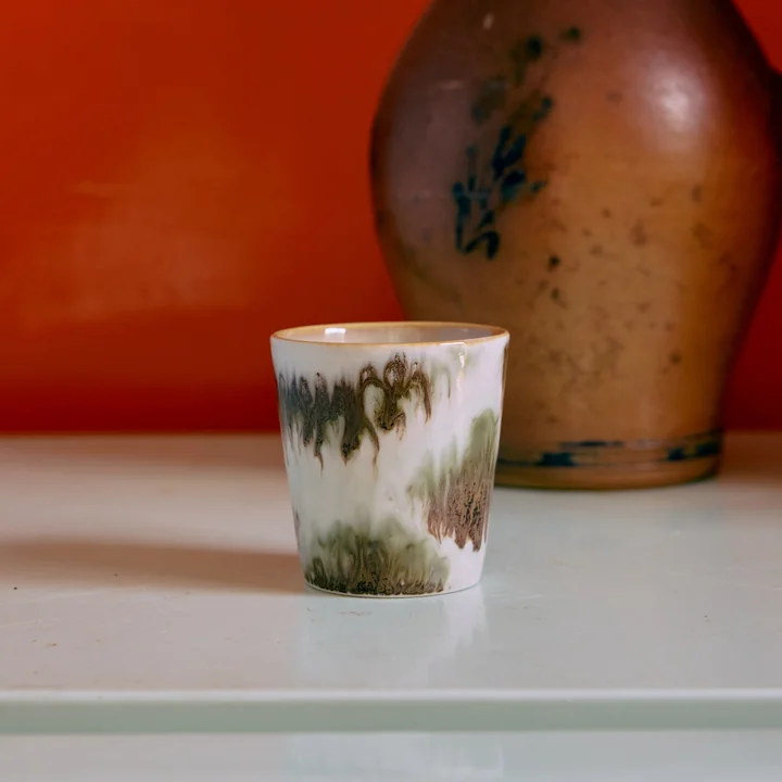 HKliving - 70's Tasse à café, 230 ml, tide