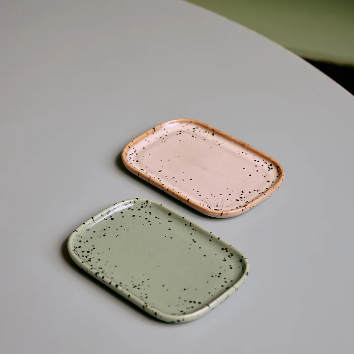 HKliving - 70's Plateau, 10,5 x 14,5 cm, crayon (set de 2)