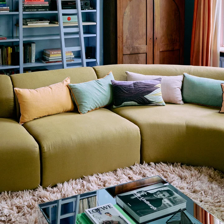 HKliving - Coussin, 50 x 30 cm, watercolours