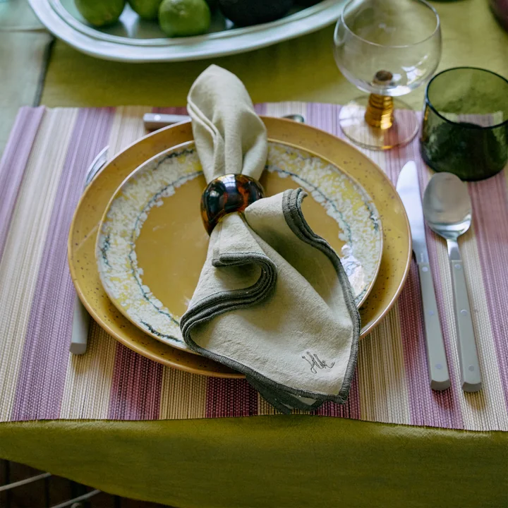 HKliving - Ease Serviettes, 50 x 50 cm, dune (set de 2)