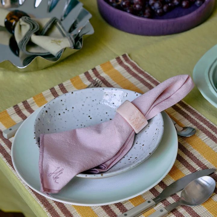 HKliving - Ronds de serviette, sunrise (lot de 4)