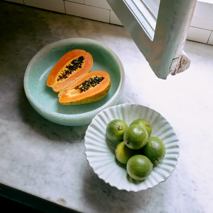 HKliving - Saladier, Ø 26,5 x H 7,5 cm, mint