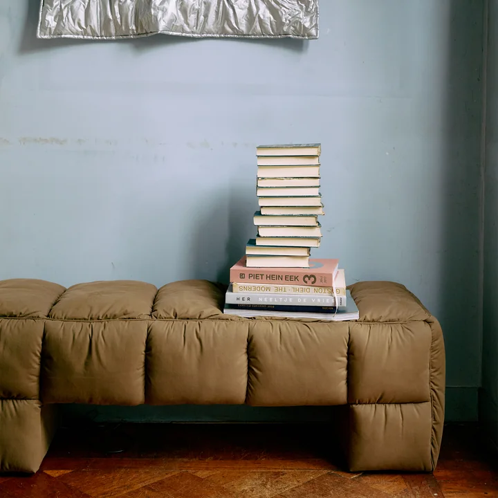 HKliving - Puffy Lobby Banc, 140 cm, olive