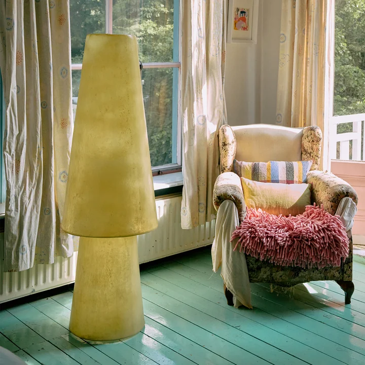 HKliving - Lampadaire en fibre de verre, soft green