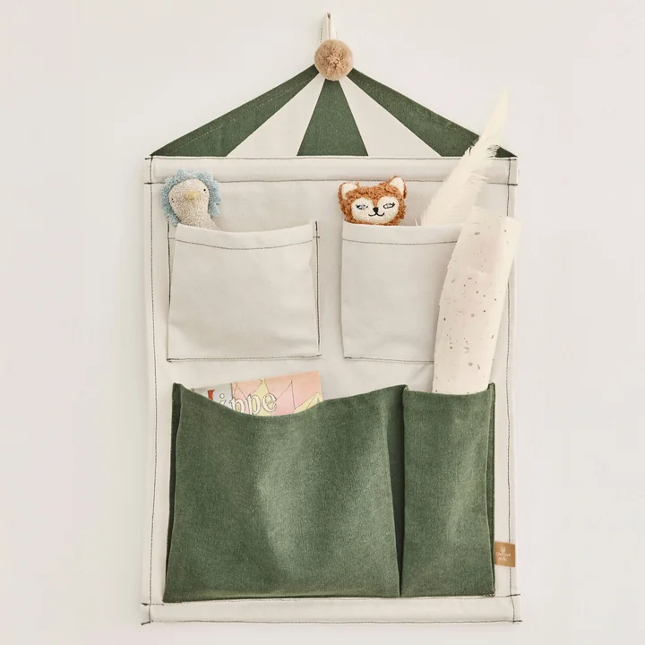 OYOY Mini - Circus Rangement mural 2, clay / green
