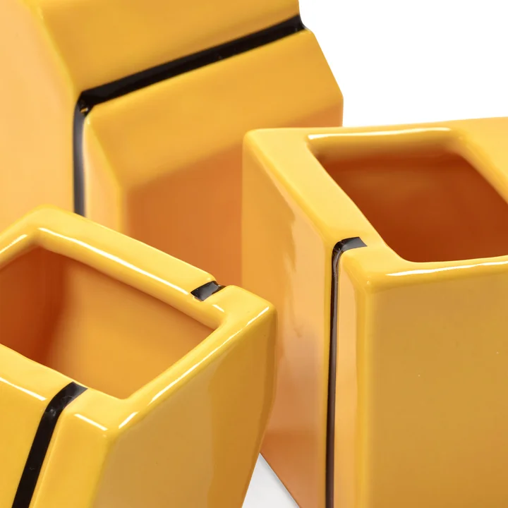 Serax - Silos Vase, mini, jaune (set de 3)